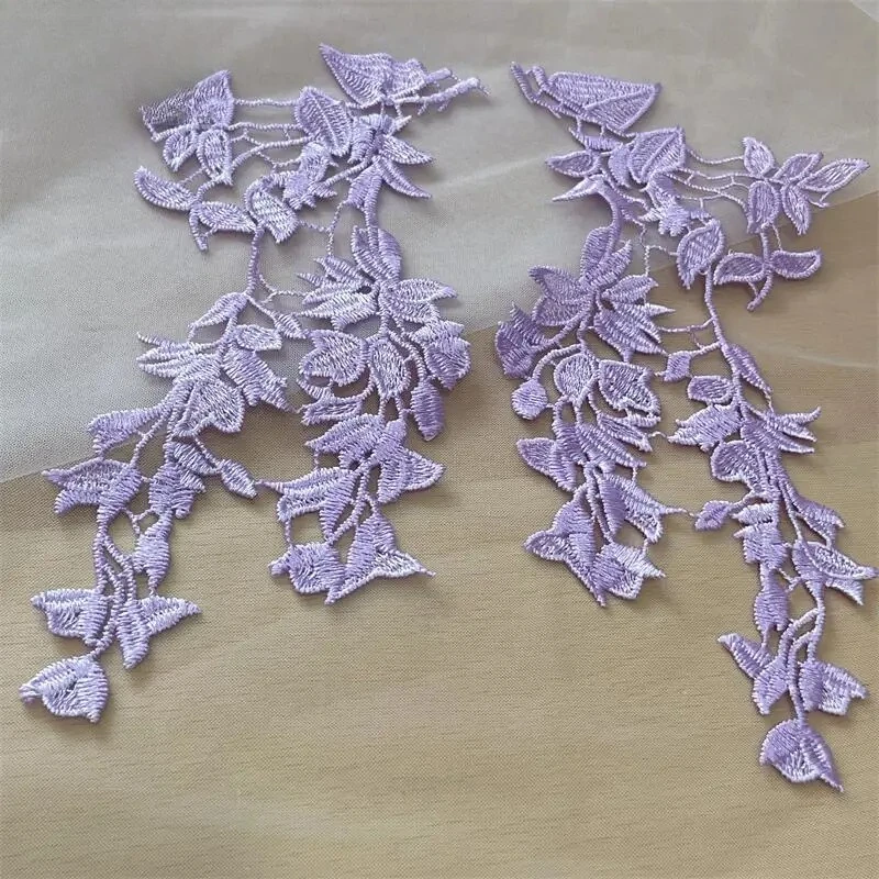 

10-20 Pieces, High-quality Grape Flower Leaf Mirror Lace Patches, Handmade Children's Clothing Background Decoration Accessories
