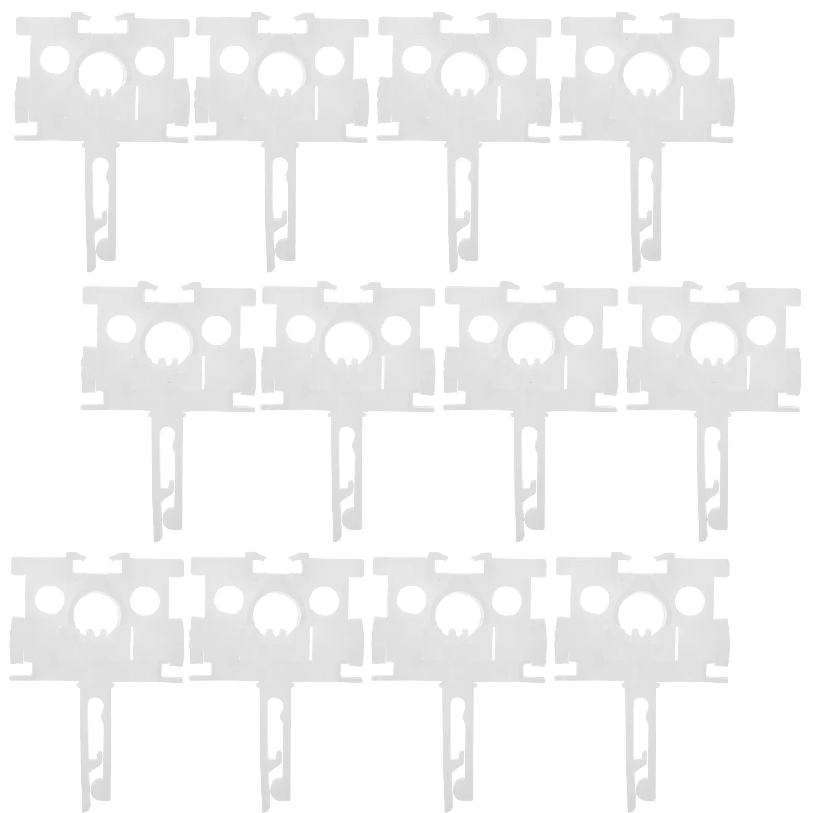 

12Pcs Premium Plastic Vertical Blind Carrier with Stem Universal Size for Easy Installation and Long Lasting Use