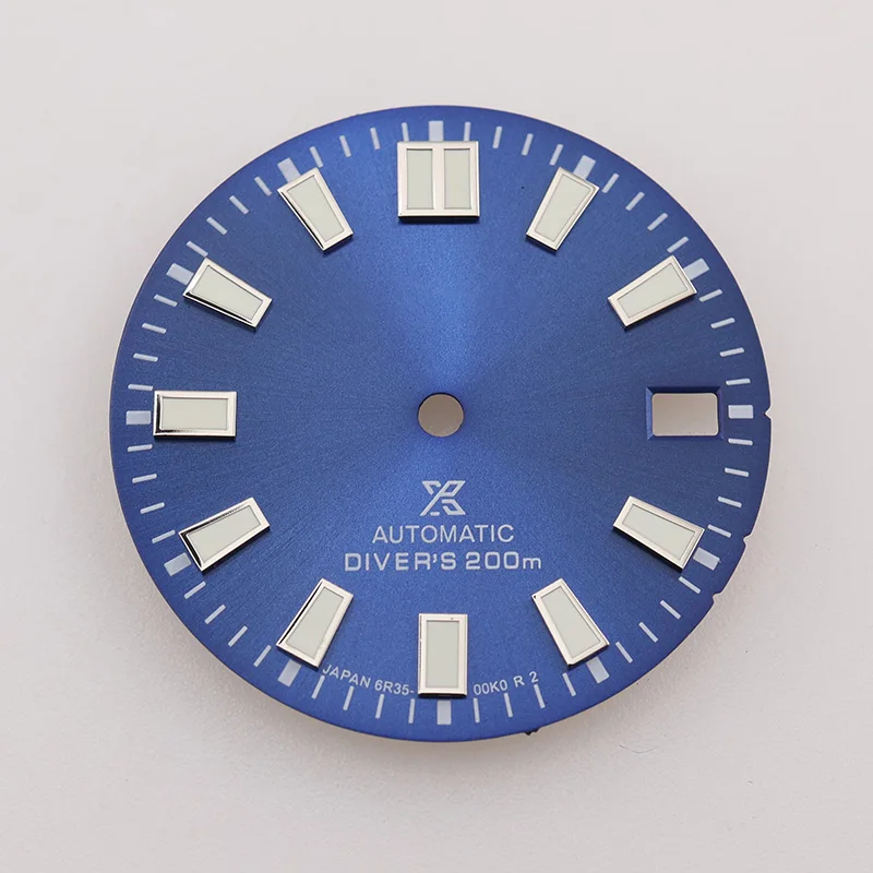 

Black 28.5mm Limited Edition Cadran Dial 300m Diver Watch Face with NH35 S Logo for DIY Modify And Watch Repair Parts
