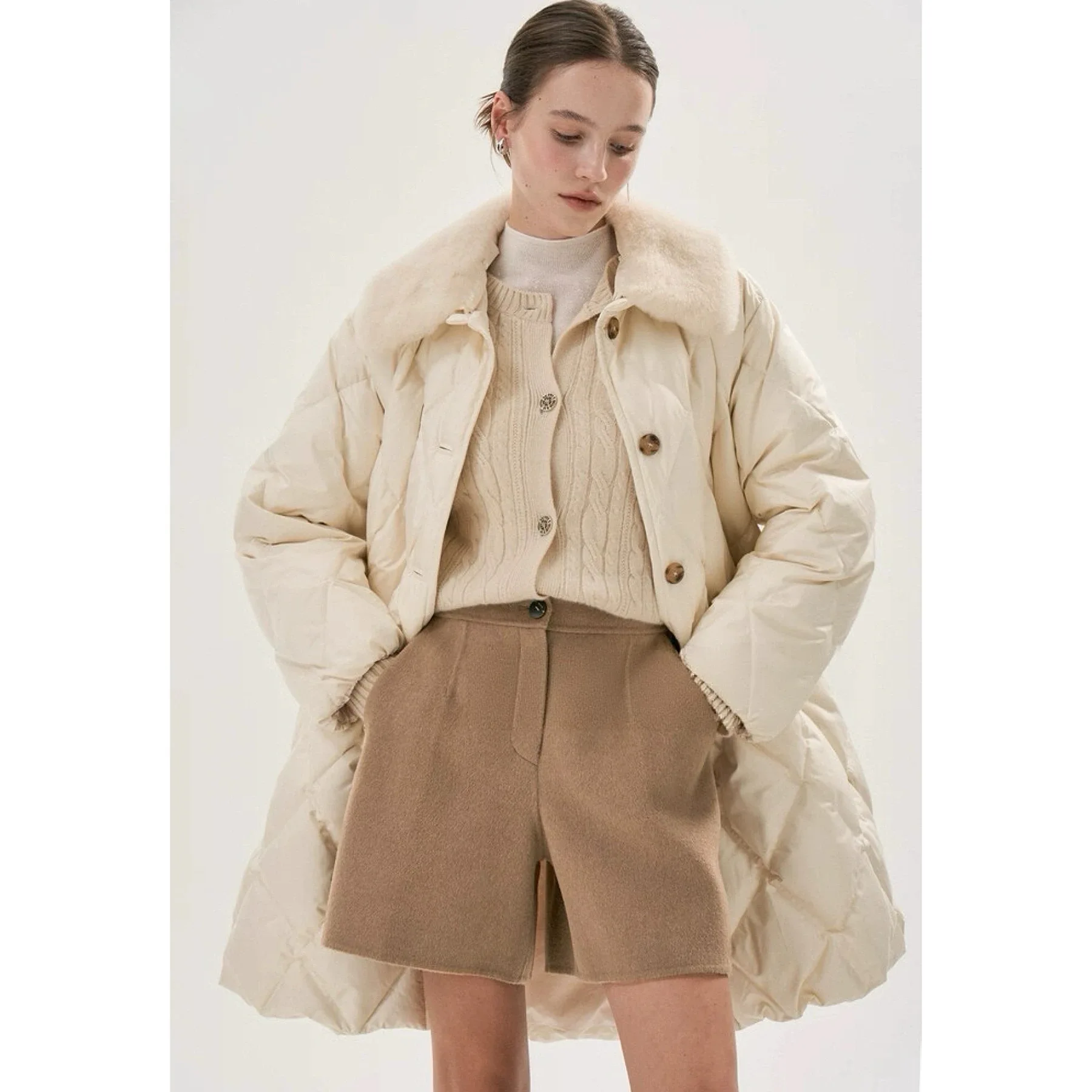 

Casual Cotton Jaet Lemon Cheese Pure Color Single Button ort Sle Commute Autumn Faion Women's Windbreaker Outerwear