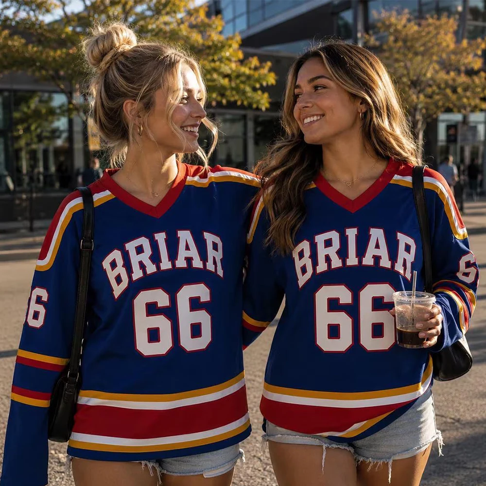2026 Briar University Hockey Jersey Off Campus TV Series Graham Logan Di Laurentis Tucker Fan T Shirt Unisex Streetwear Top