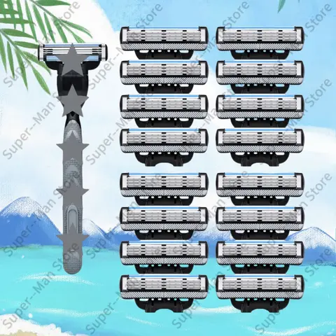샤프 3중 면도날 머치 도매용 충전 및 윤활 스트립 3중 면도날 빠르고 부드러운 면도 수염 얼굴 관리