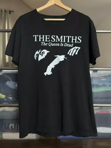 

The Smiths The Queen Is Dead Band Black Short Sleeve Unisex T-Shirt Printed Summer Cotton Preferred High Quality Top