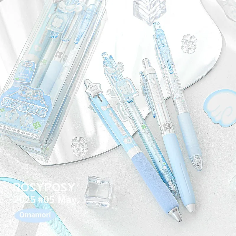 تميمة صيفية لا نهاية لها باللون الأرجواني الفاتح ROSYPOSY 0.5 قلم جل Ins أداة كتابة معطرة سريعة الجفاف #4