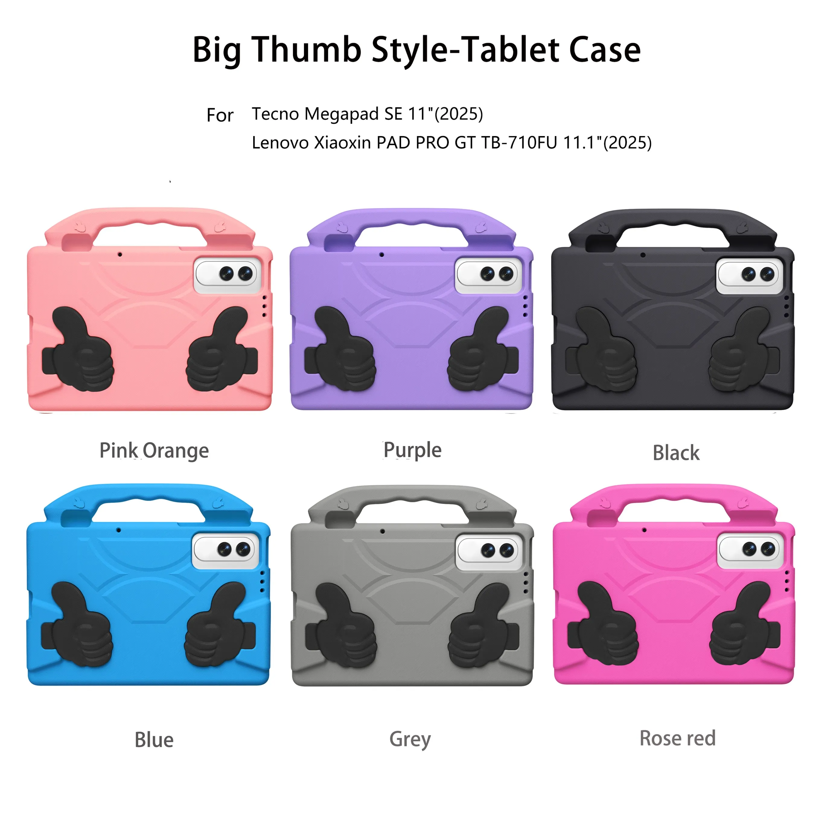 EVA Stand Case For Lenovo Yoga Tab 11.1 2025 Xiaoxin Pad Pro GT 11.1 inch TB710FU Model ZAG60266US Kids Handheld Cover Funda