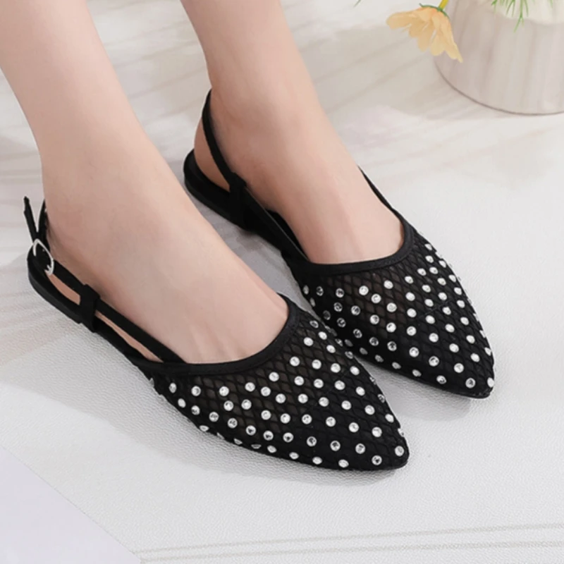 

Kids'Casual Shoes PU Leather Spring Solid Color Fashion Slipper For Girls Breathable Soft Bottom Anti-slip Black Size 36-41