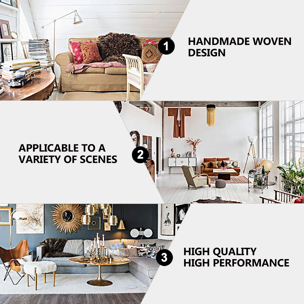 

1Pcs Cotton Thread Woven Basket Foldable Handmade Storage Organizer for Sundries Clothes Blanket Holder Living Room