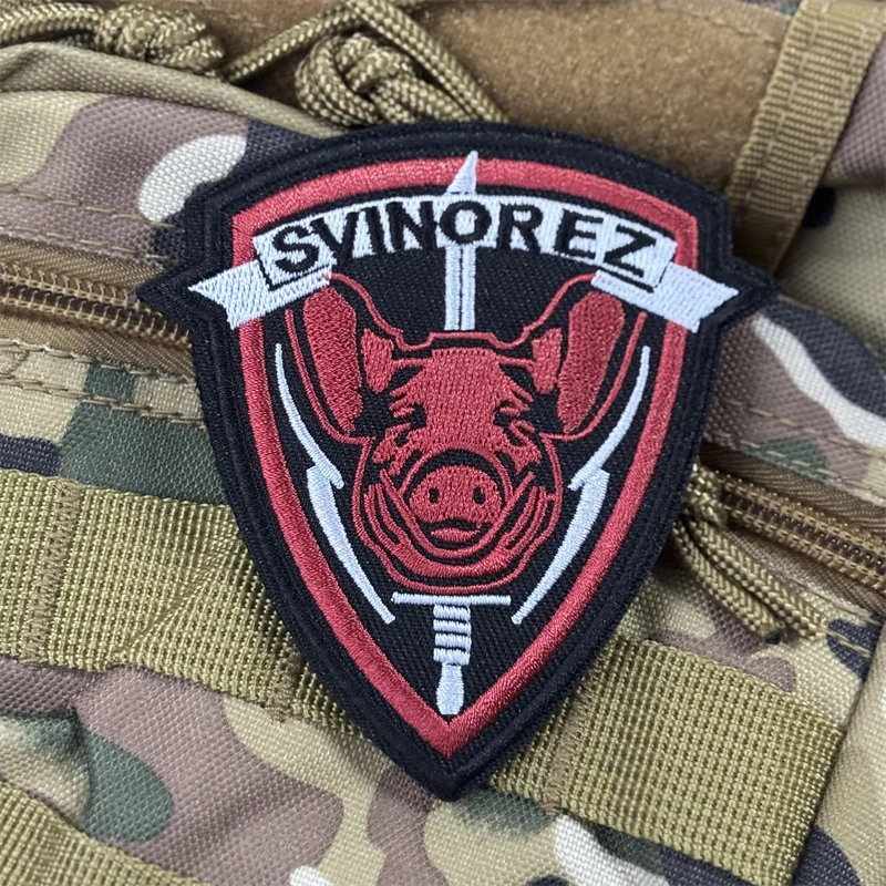 SVINOREZ Parche bordado táctico MOLLE insignia moral - imagen 5
