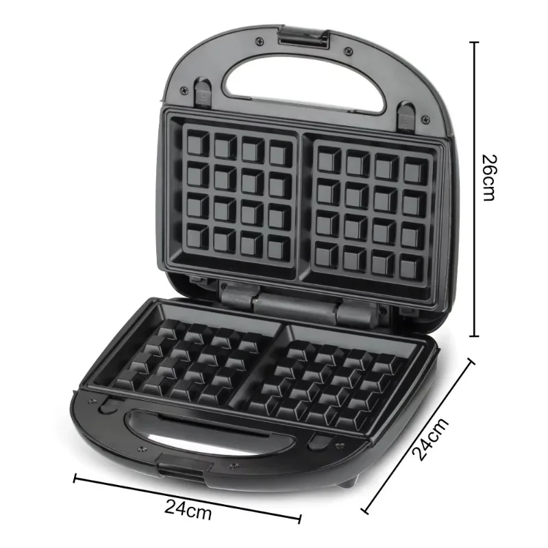 Home Multifunctional 6-in-1 Breakfast Machine Sandwich Maker Waffle Replaceable Electric Baking Tray
