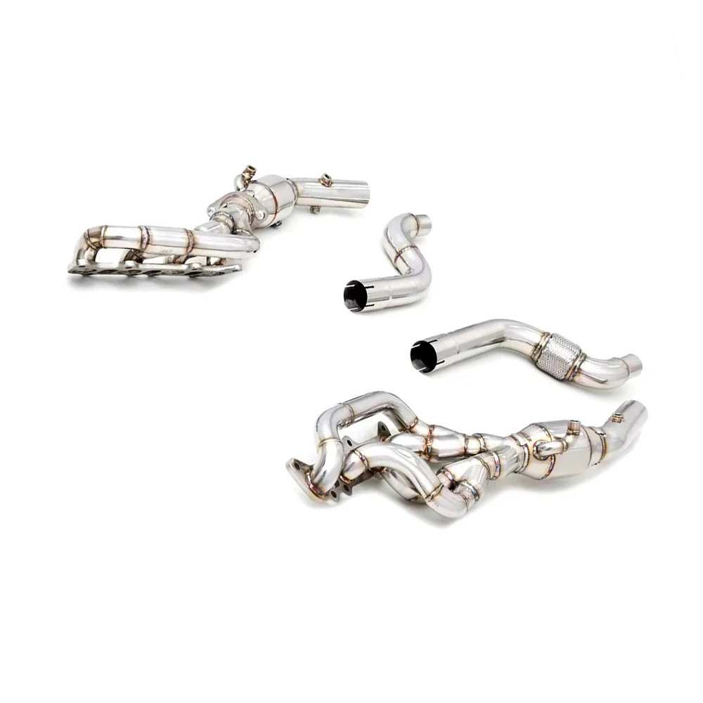 Colectores de Escape para Ford Mustang 5.0L 2024-2026, Acero Inoxidable, 200 Celdas, Tubo de Escape, Colector de Rendimiento, Mejora de Carreras