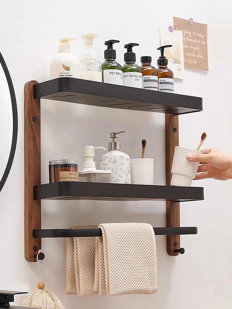 

Bathroom rack punching-free wall-hung bathroom home
