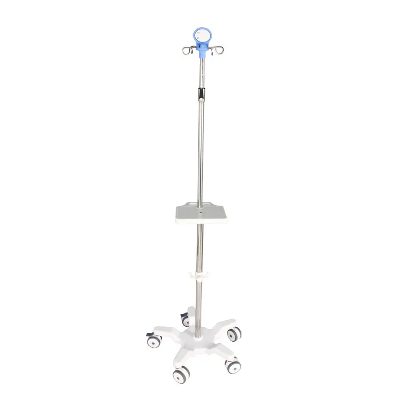 

Stainless steel infusion stand medical syringe pump movable salt water stand silent pulley, large quantity and good price