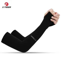 X-TIGER Mangas de brazo Deportes Ciclismo Correr Pesca Protección solar UV Mangas de brazo de tela de hielo Bandas de protección solar unisex al aire libre