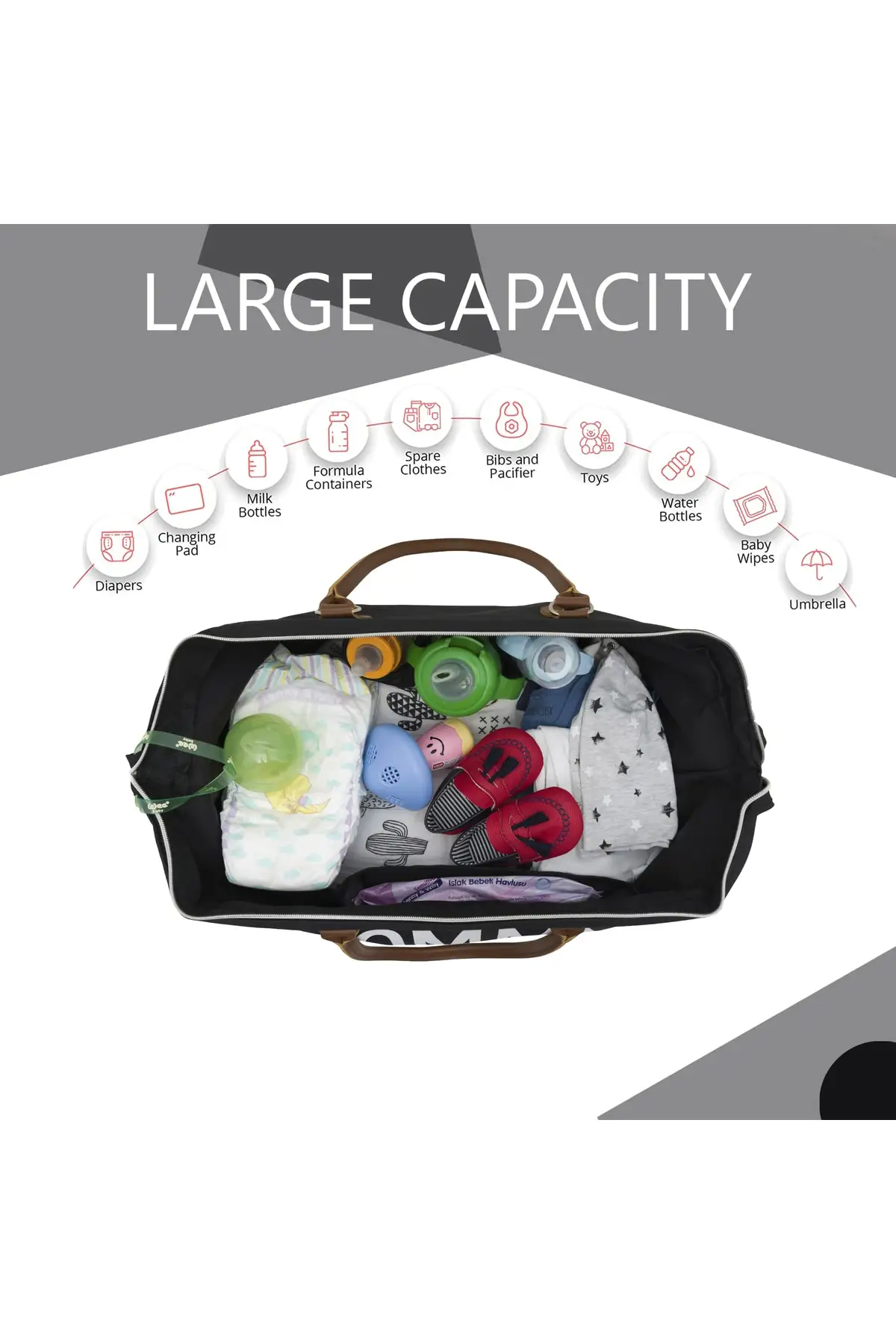 DOLBOVI Mommy Bag hanger Set 3-piece organizer Set, mother baby care, Hospital and travel Bag Hospital Bag