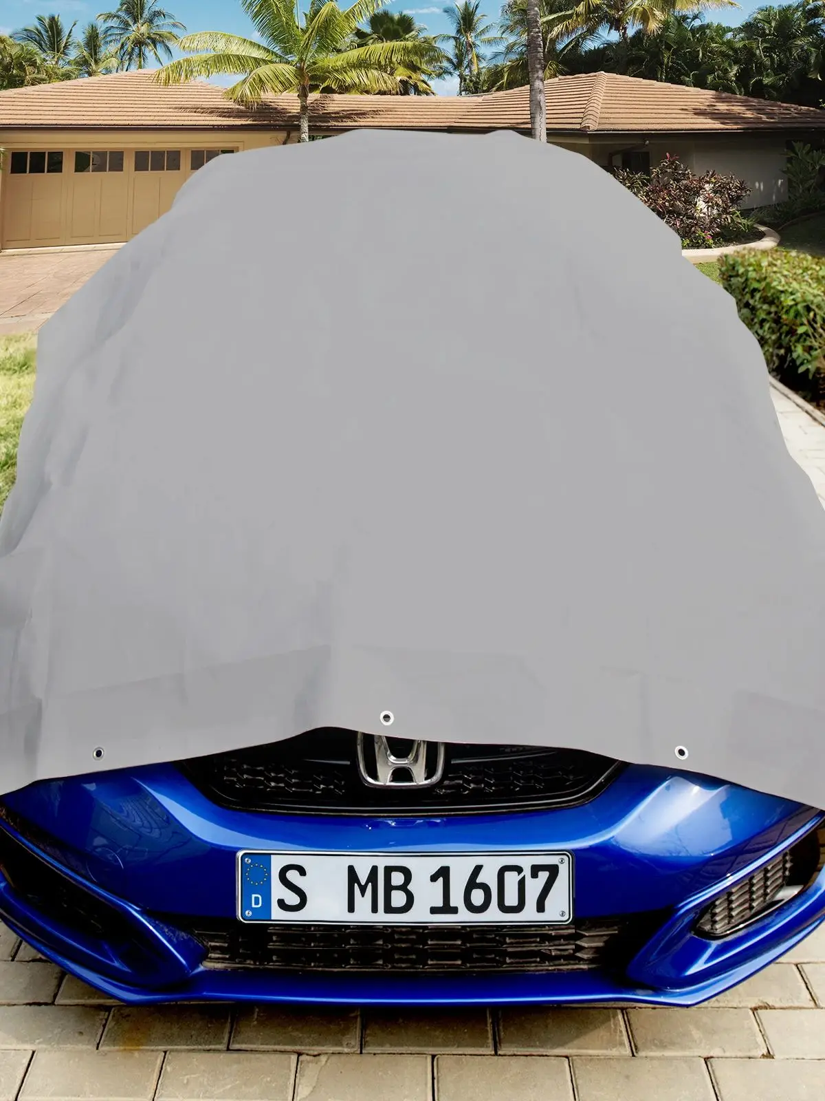 WOLTU Heavy-Duty waterdicht zeildoek UV/weerbestendige hoes met metalen oogjes voor auto's Tuin Zwembad Houten buitenregenhoes - afbeelding 2