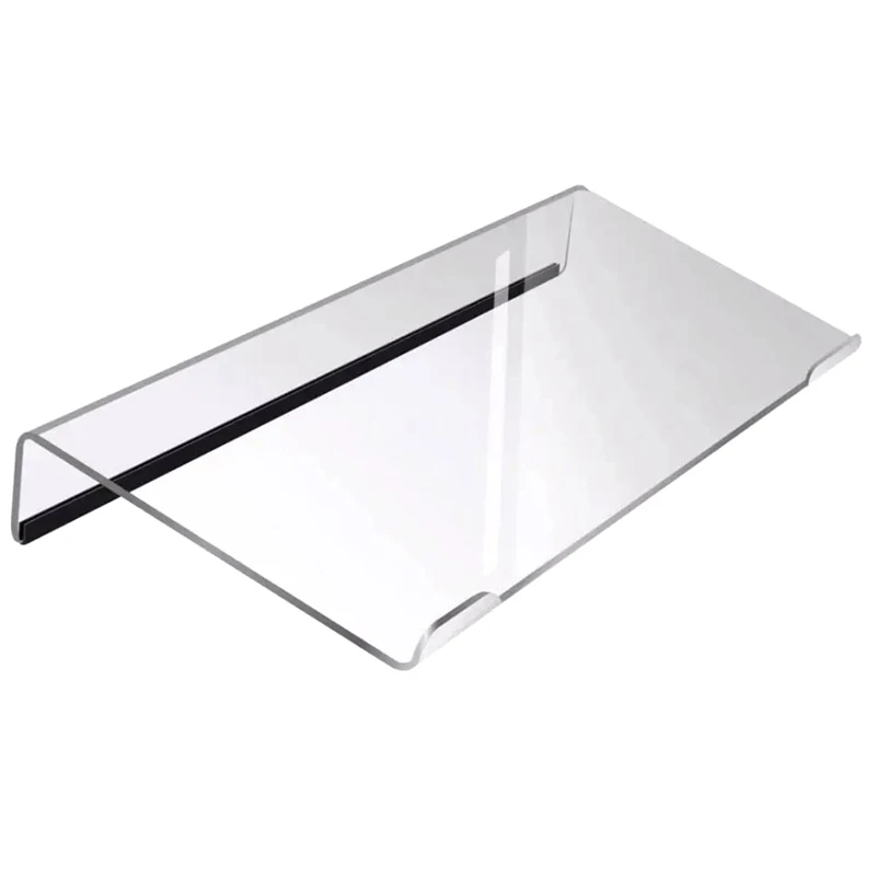 Acrylic Computer Keyboard Stand Clear Keyboard Riser Lift Tray Non-slip Transparent Desktop Keyboard Holder Office Supplies
