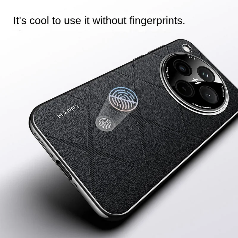 Premium Grid Texture Plain Leather Case For OPPO Find X8 Pro X7 Ultra Business Metal Independent Button Camera Protection Cover