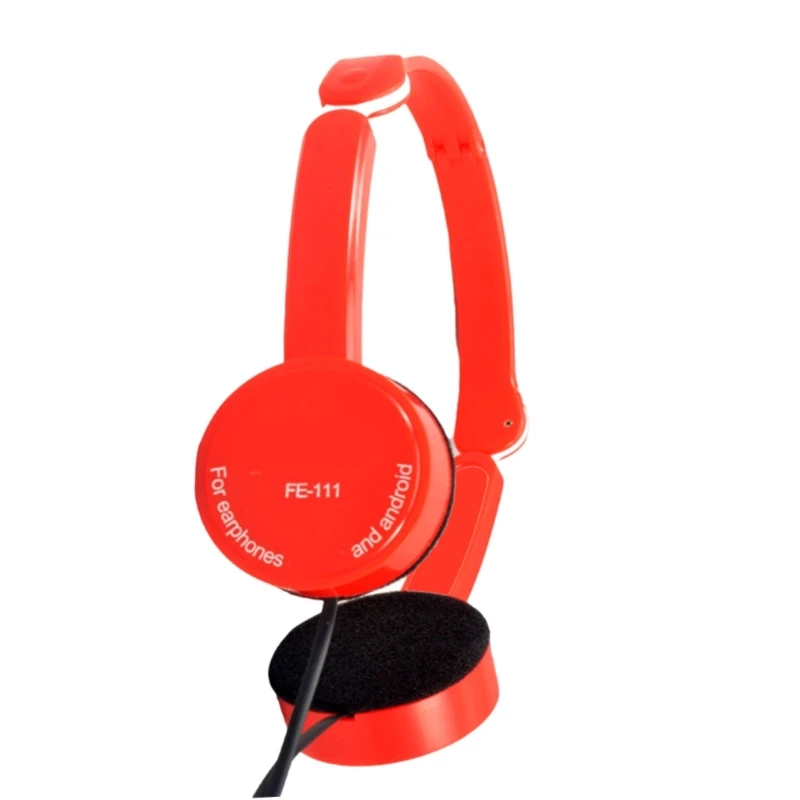 Kids Headphone Corded Over Ear Foldable Stereo Headset with 3.5mm Mic for Child