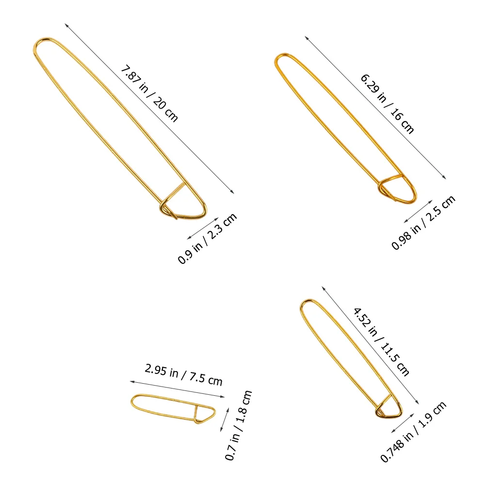 8pcs Knitting Stitch Holder Aluminum Alloy Bending Needle Tool For Crocheting Cross Stitch Yarn Holder Set Accessories