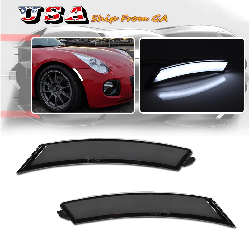 

For 2006-2010 Pontiac Solstice & 2007-2010 Saturn Sky Front Side Maker Light Turn Signal Lamps/Parking