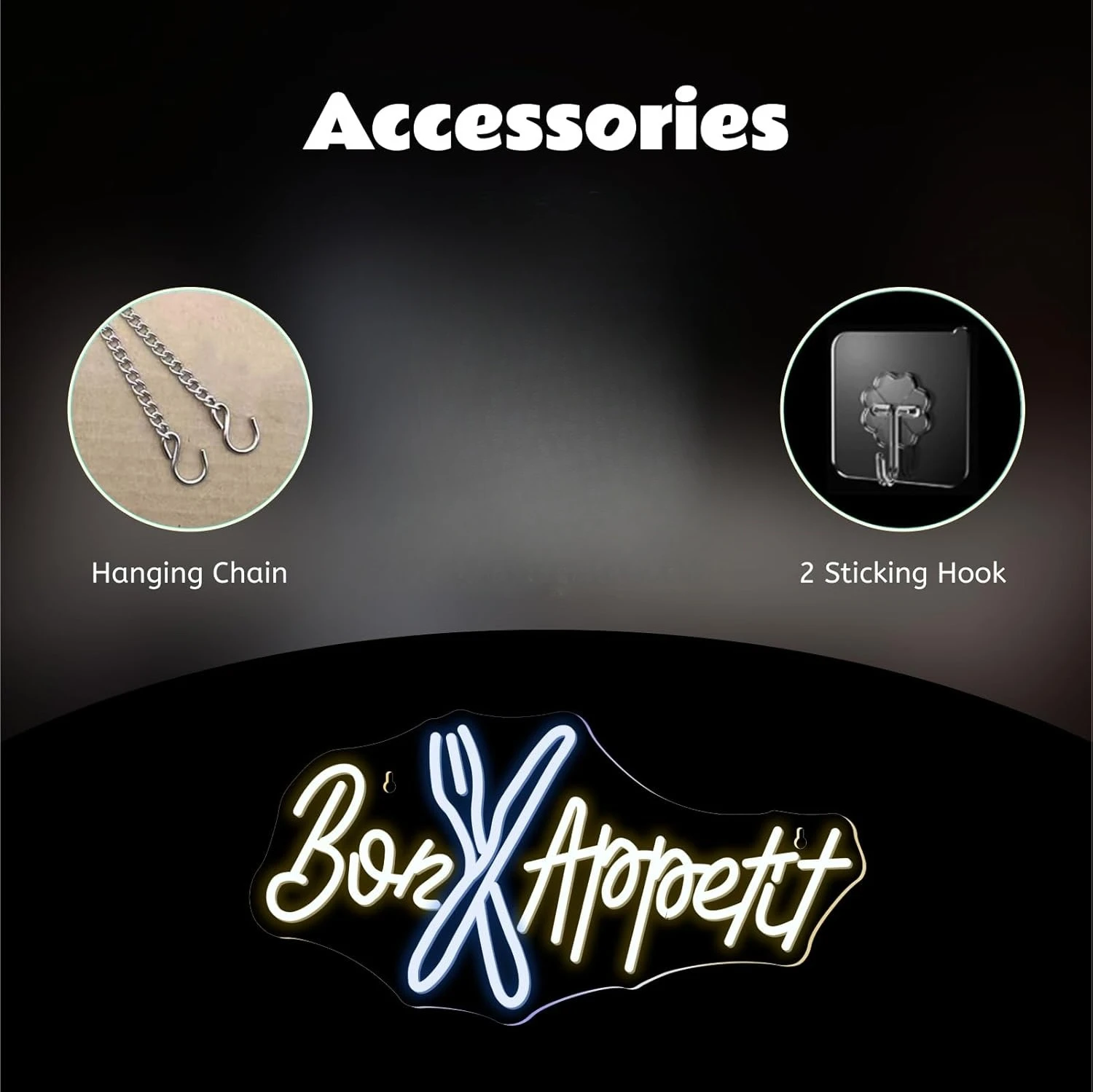 Bon Appetit Neon Tabela İyi İş - Bedroom Lighting Decor Ideas incelemesi ve fiyatı