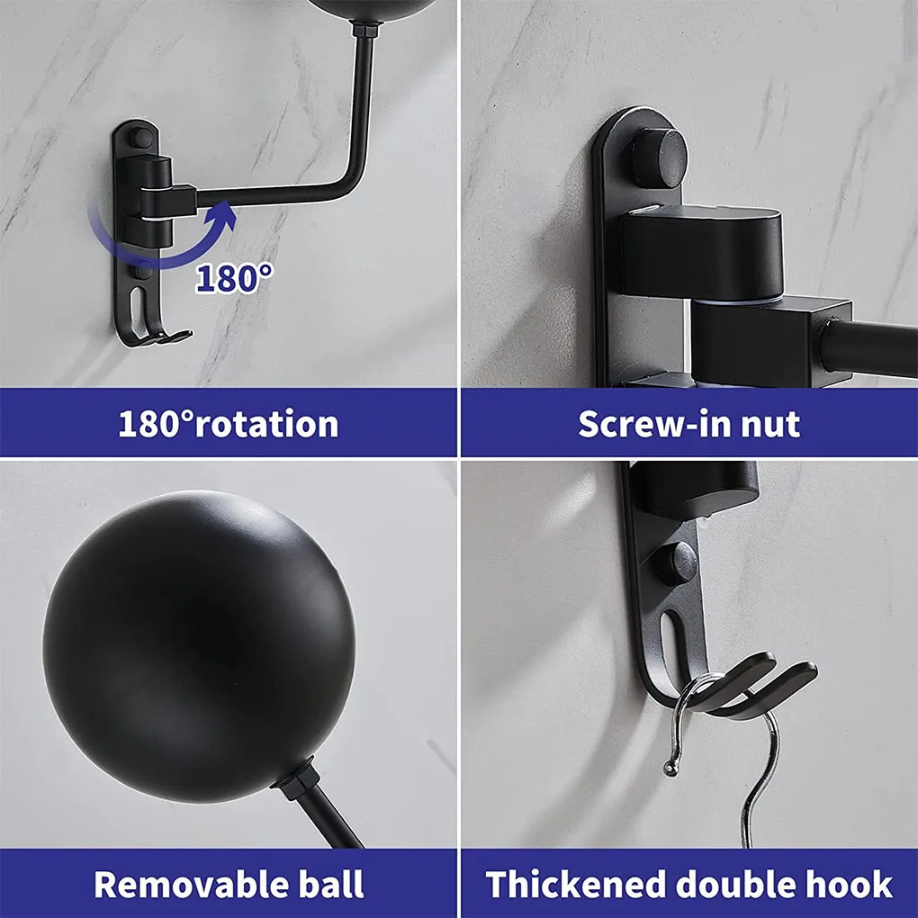 Aluminum Helmet Stand Hat Holder Wall Mounted Hook for Coats Hats Key Motorcycle Helmet Holder Hook Jacket Hat Rack Hanger