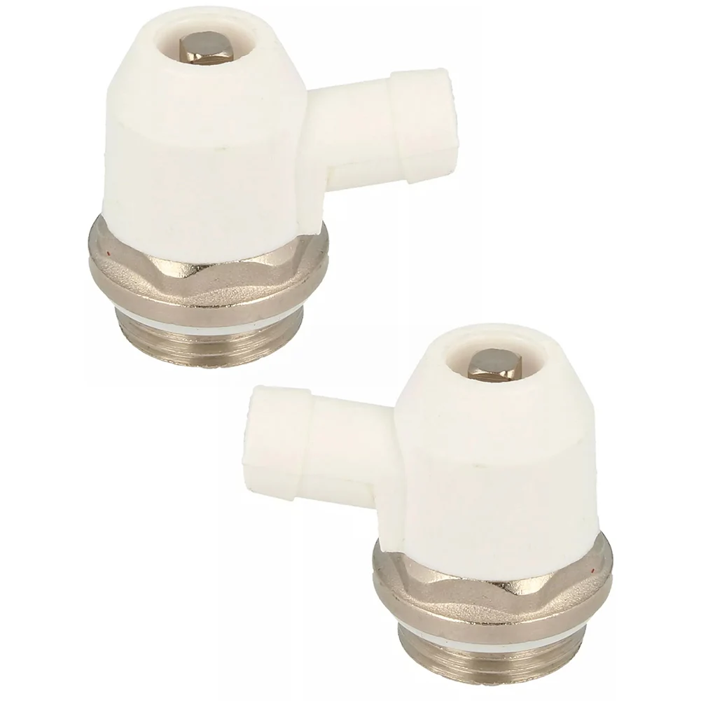 Heating System Repair 1 2 Inch Radiator Vent Valve Drain Outlet Easy Operation Efficient Drainage Nickel Plated