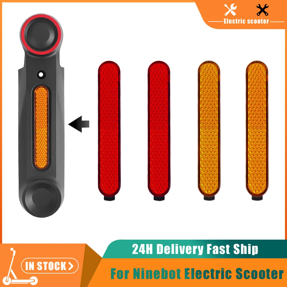Image of Reflektierender Streifen Dekorativer Reflektor für Ninebot MAX G3 F3 F3 Pro Elektroroller Hinterrad Dekorative Abdeckung Zubehörteil