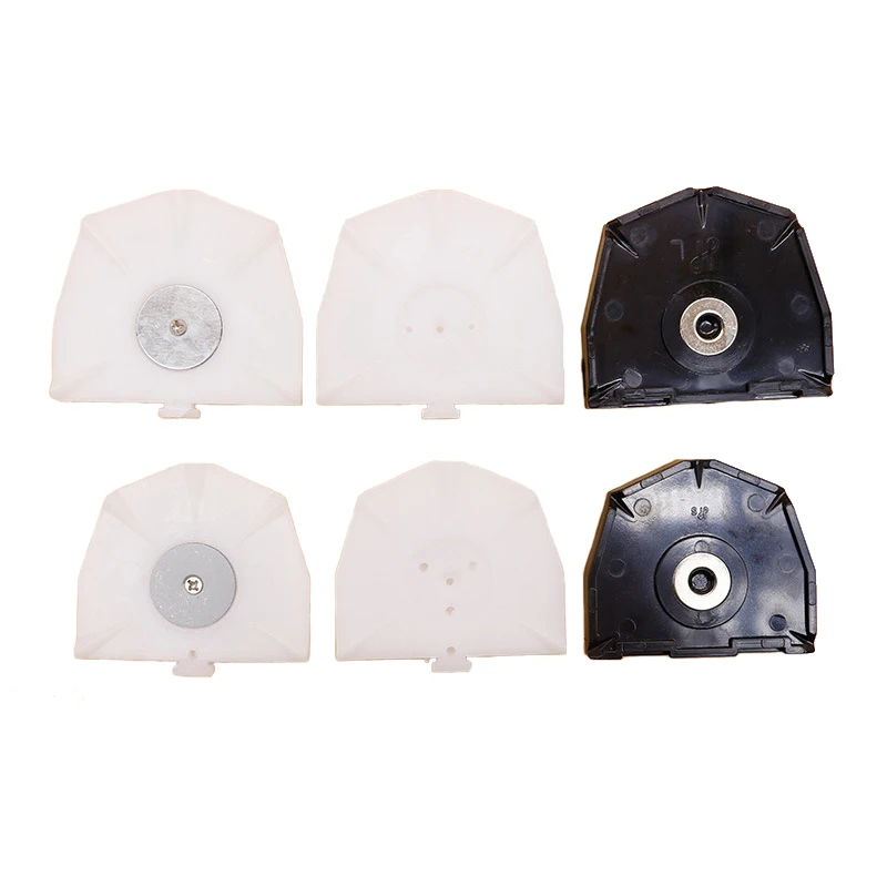 

10pcs Dental Lab Semicircle Hexagonal Shape Plastic Plate Tray Board With Iron Disposable Magnetic Base Reused Zeiser