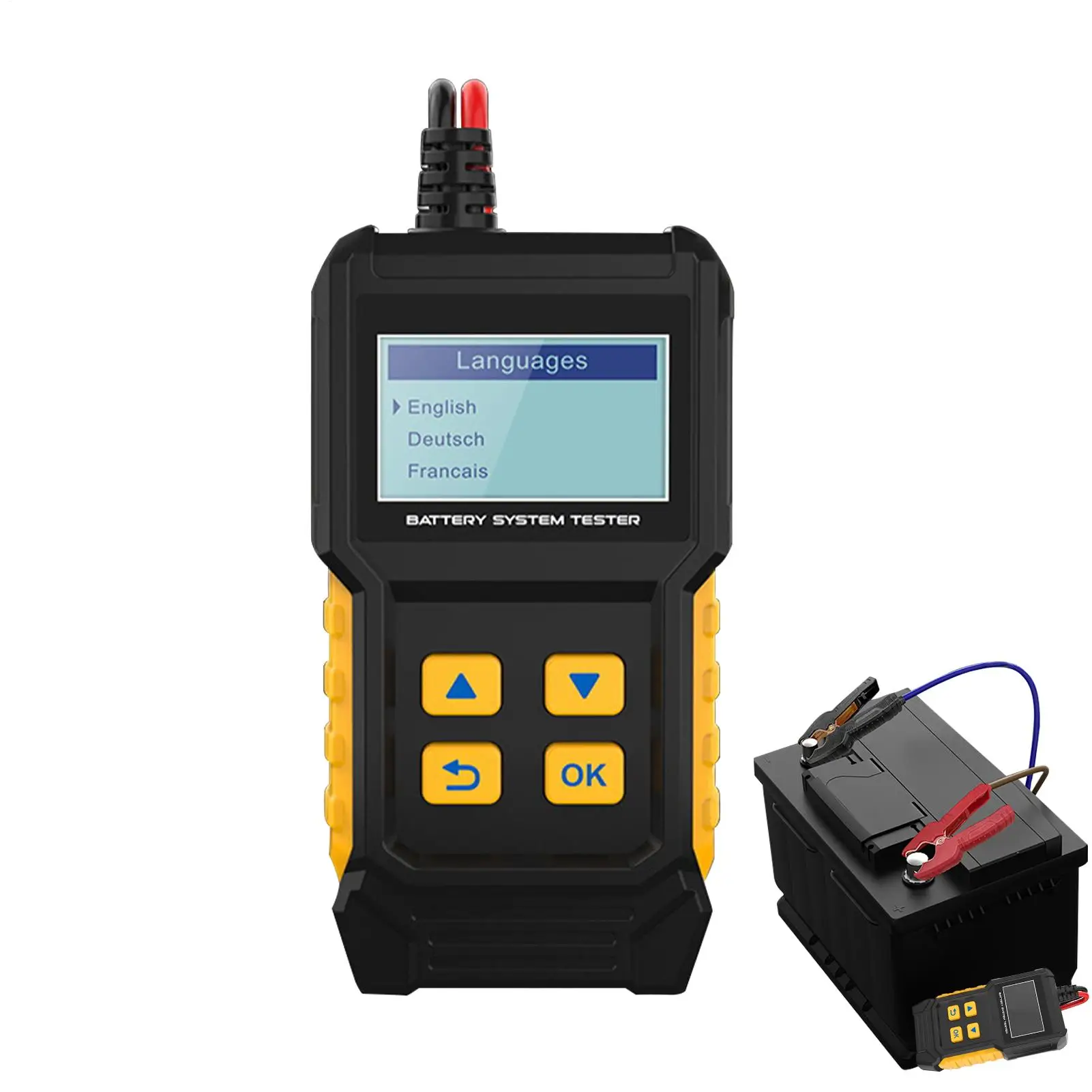 

Battery Tester Automotive Car Battery Analyzer Compact Smart Analyzer For Circuit Electrical Alternator Boat RV Bench Throttle
