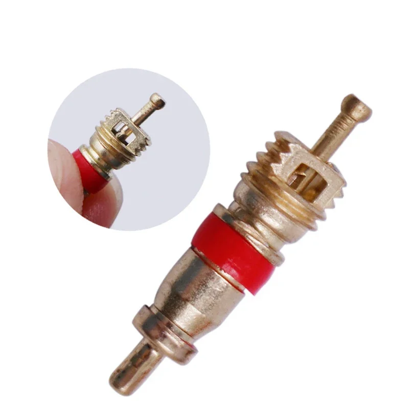 AliExpress NONE 50Pcs Car Valve Core Repair Tool with Brass Replacement Presta Caps Covers Car Bike Bicycle Motorcycle Tire Repair Accessories