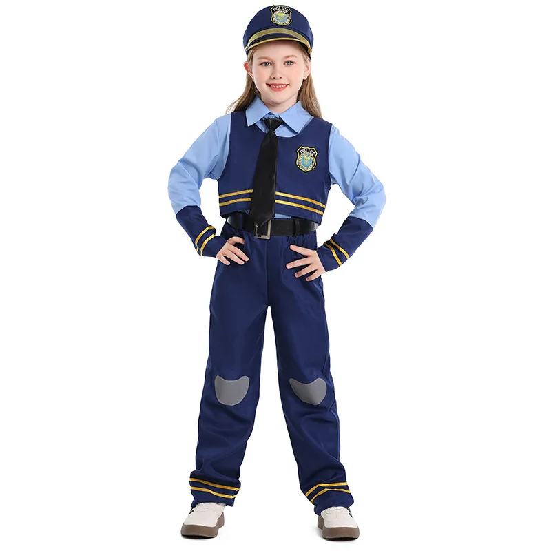 أزياء الهالوين على شكل أرنب لضابط الشرطة على شكل حيوانات للأولاد والبنات أزياء لعب الأدوار وحفلات الكريسماس