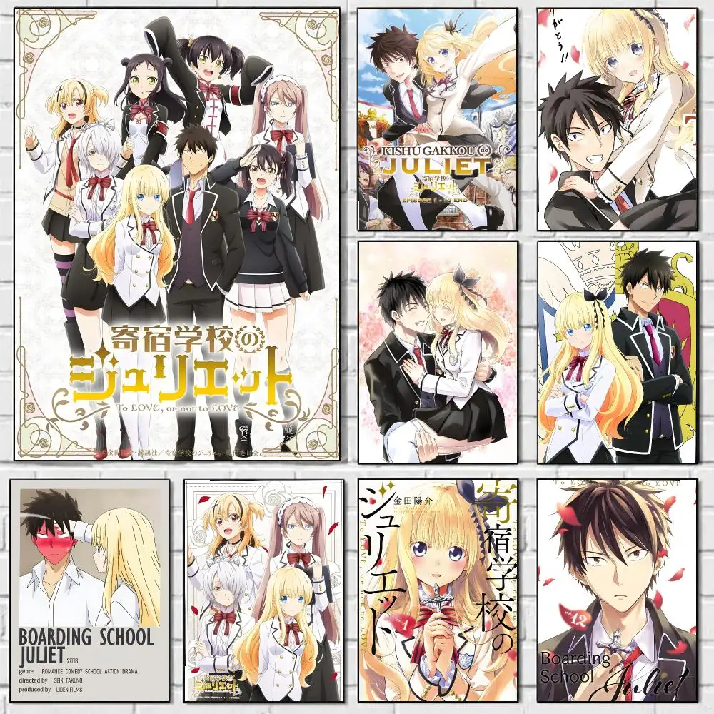Anime Boarding School Juliet Poster HD Art Sticky Wall Waterproof Home Bedroom Bar Aesthetic Decoration Perfect Room Decor