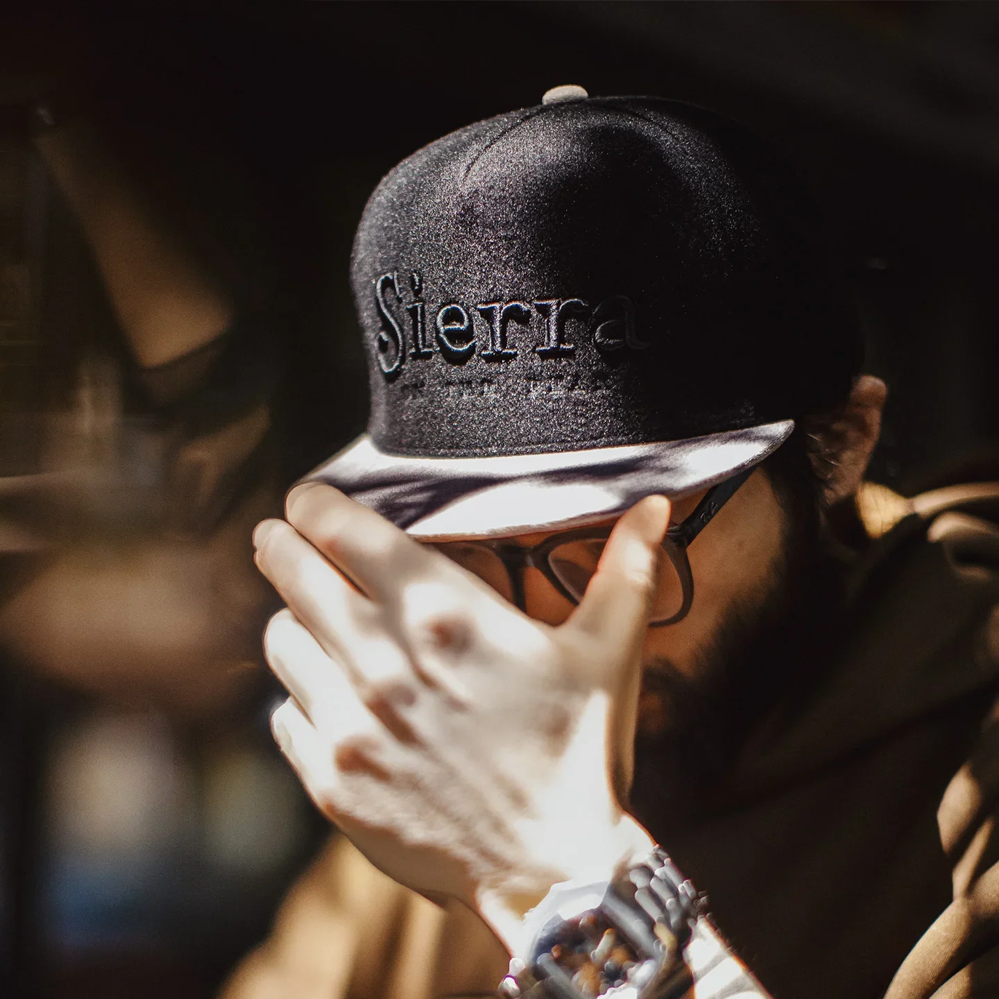 Maden Embroidered Letter Baseball Cap Black Round Top Flat Brim Hat Adjustable Casual Hats Streetwear Hip-Hop for Men and Women