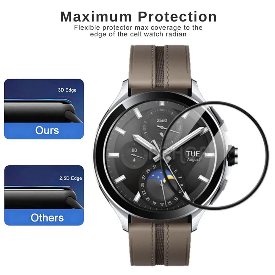 Full Coverage Protective Film For Xiaomi Watch 2 Pro Cover Soft Flexible Screen Protector For Mi Watch 2 Pro Accessory Not Glass