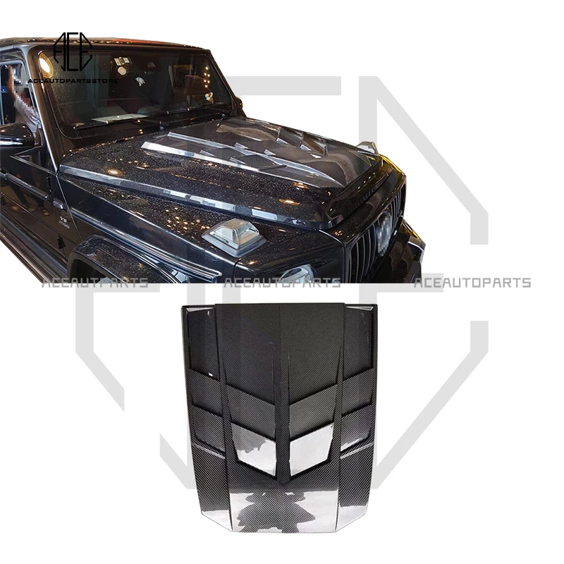 

High Quality Matt Carbon Fiber G Class W464 G500 G63 Hood Fit For W463A G500 G350D Carbon Bonnet Engine Cover