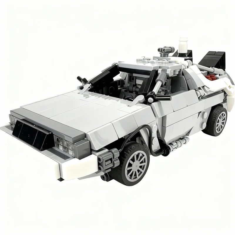 

590pcs MOC Back Future I II Delorean Time Machine Model Building Blocks Construction Toy Christmas Gifts DIY Creative Idea Brick