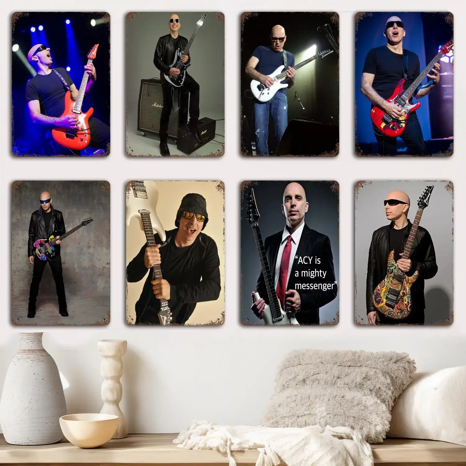 Joe Satriani Metal Signs wall decor Vintage Tin Signs Captain Metal Poster Decor for Bar Pub Club Wall Decoration