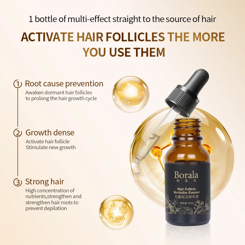 

BORALA Hair Follicle Activating Essence Hair Growth Hairline Scalp SMP Before Nature Revitalize Serum Hair Tattoo Anti Hair Loss