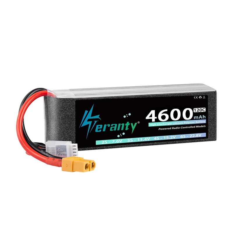 TERANTY 4S 4600mAh 14,8V 70C 15,2V 120C Lipo-Akku mit T XT60 XT90 Stecker für RC Auto LKW Boot FPV Drohne Helikopter Flugzeug