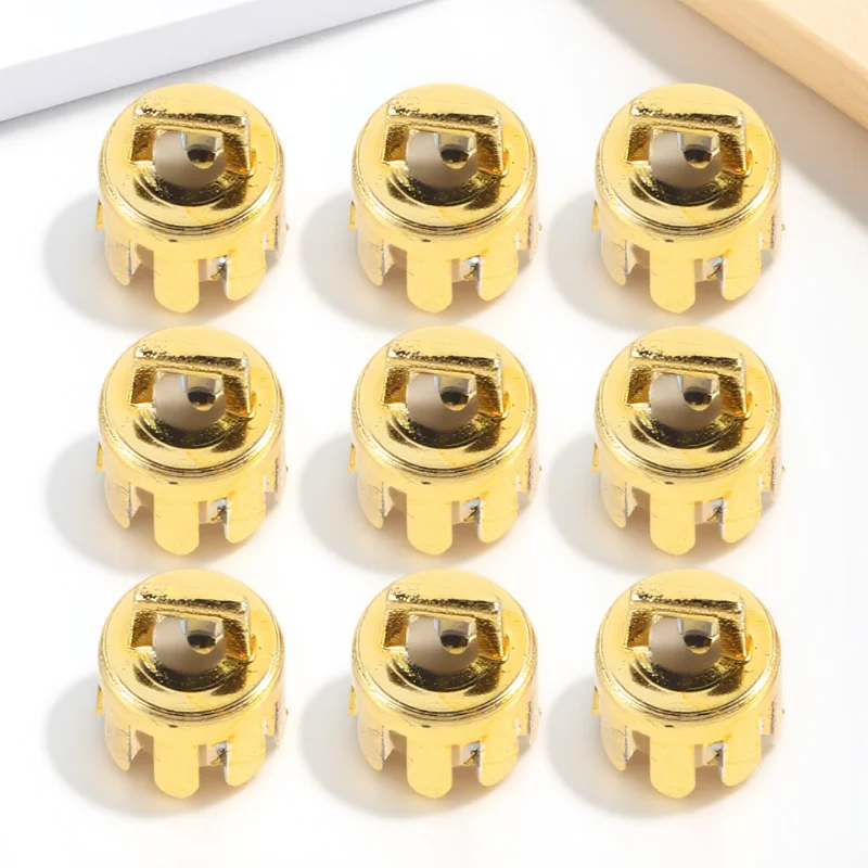 

12pcs Decorative Ball Cover Bauble Hanger Caps Golden 2 5CM DIY Christmas Wedding Party Supplies Reusable Safe Lightweight