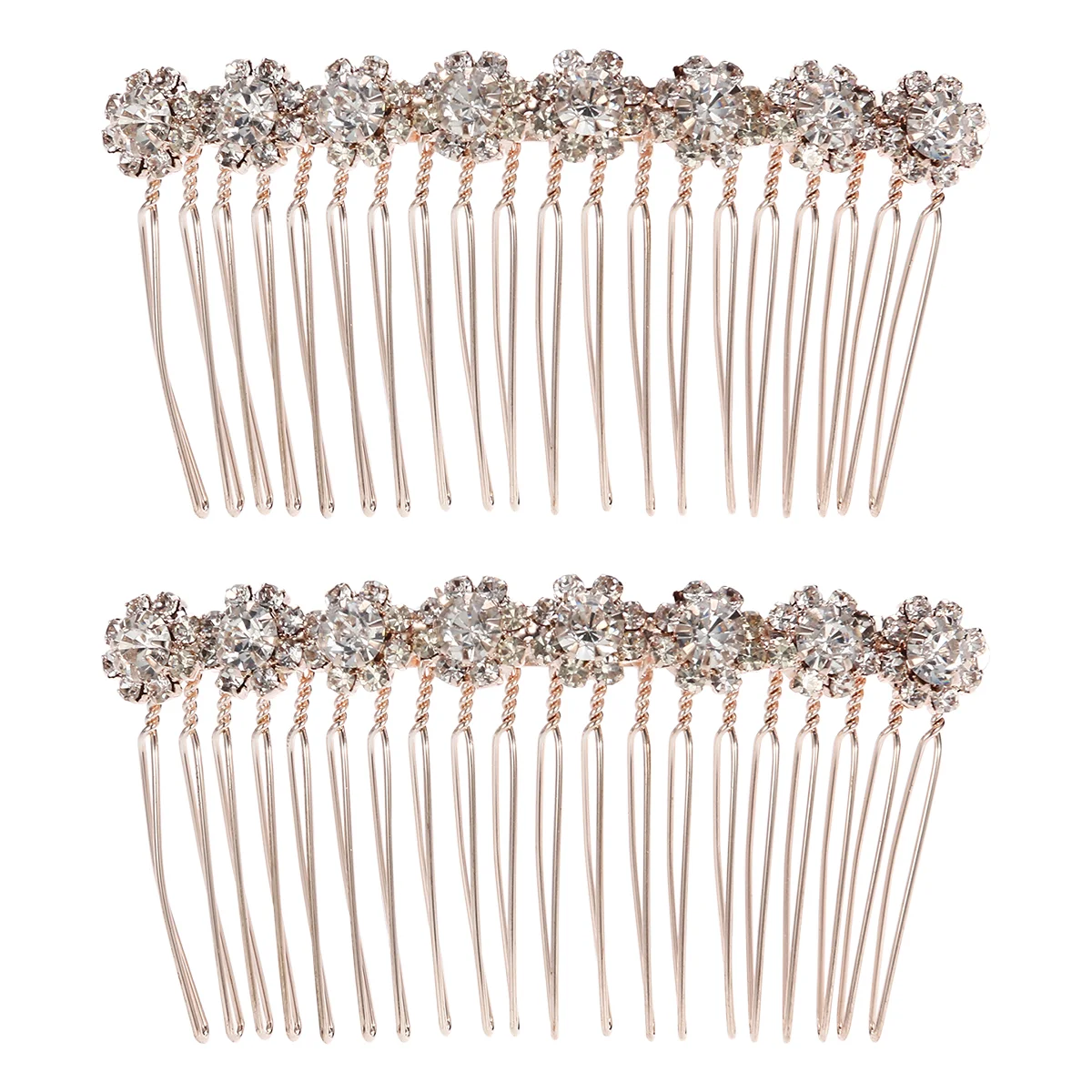 

Frcolor 8-Flower Hairpin Combs Crystal Rhinestone Bridal Hair Hair Clips Women Wedding Headpiece For Bride Bridesmaids