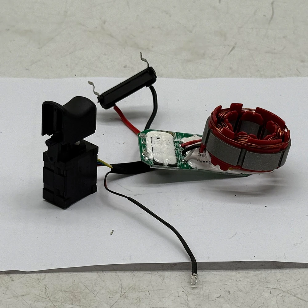 Replacement 16 8V Brushless Motor Stator and Switch for Cordless Drills with Compact Size and Enhanced Visibility
