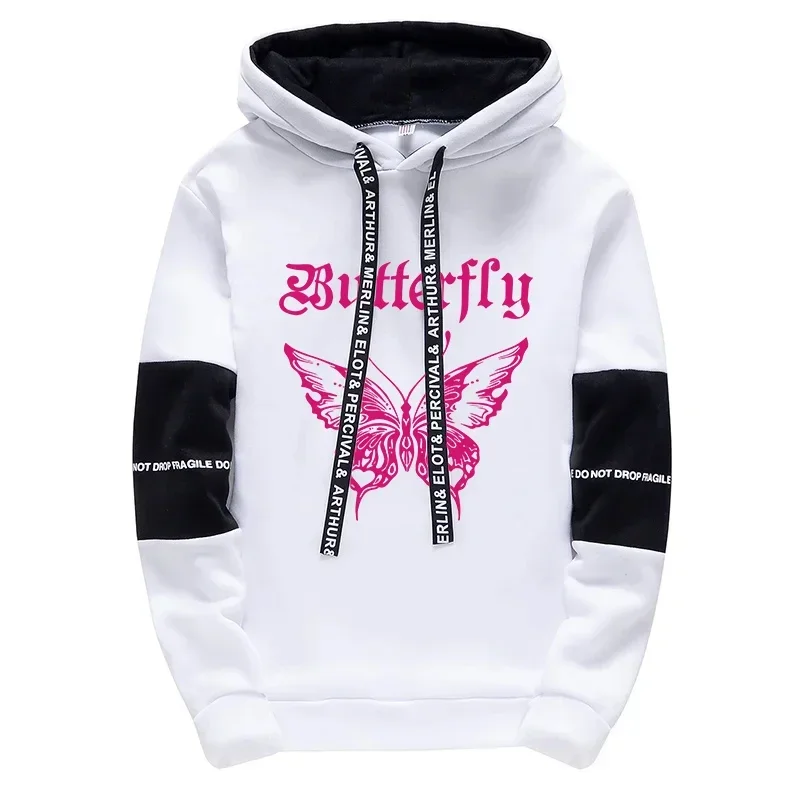2026 Trend Hooded Sweatshirt Sweatpants Woman High Quality Y2K Hoodies Autumn Daily Casual Fashion Loose Top Streetwear view 3