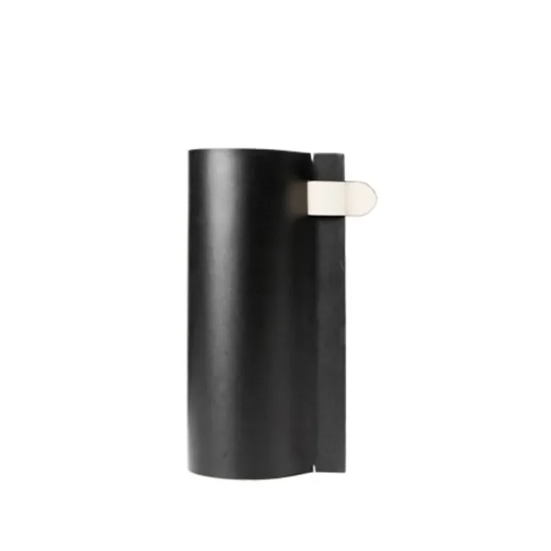 Modern light luxury leather glass vase water flower cultivator, model room sales office flower insert ornament home
