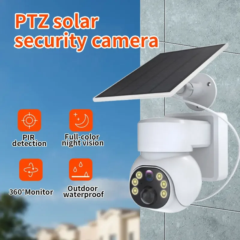 

Solar Monitoring 360° Panoramic Camera Home Wireless HD Outdoor Waterproof Monitoring Full Color Night Vision Indoor IP Camera