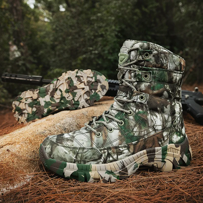 

Camouflage Men's Work Boots Outdoor Men's Hiking Sports Shoes Male Tactical Boots