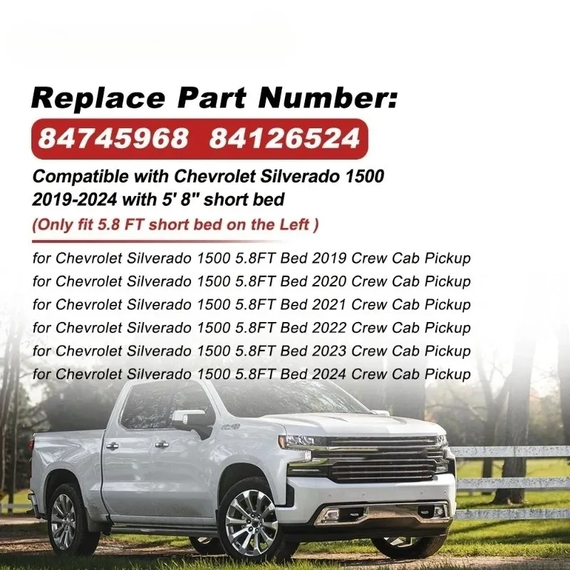 Gas Tank Door Cover 84745968 for Chevy Silverado 1500 2019-2024 Fuel Filler Lid 84126524