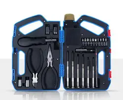 Home Toolbox Set com chave de fenda, Cross Head, Hardware multifuncional, Luz e Iluminação, 25 PCs