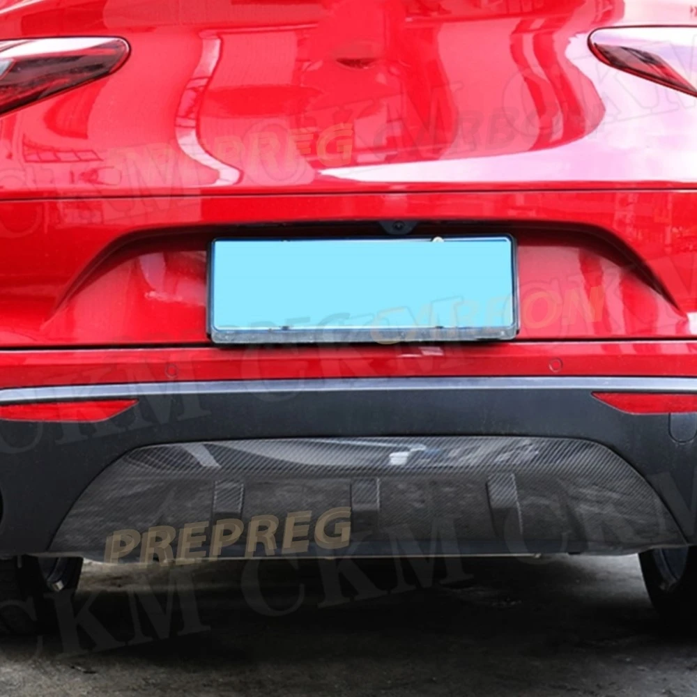 

Dry Carbon Fiber/FRP Unpainted Material Rear Bumper Lip Diffuser For Alfa Romeo Stelvio 2017 2018 2019 Styling
